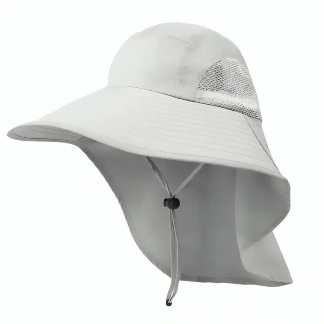 Sun Hat with Wide Brim & Neck Flap, UPF 50+ Protection – AeroShade Safari Cap