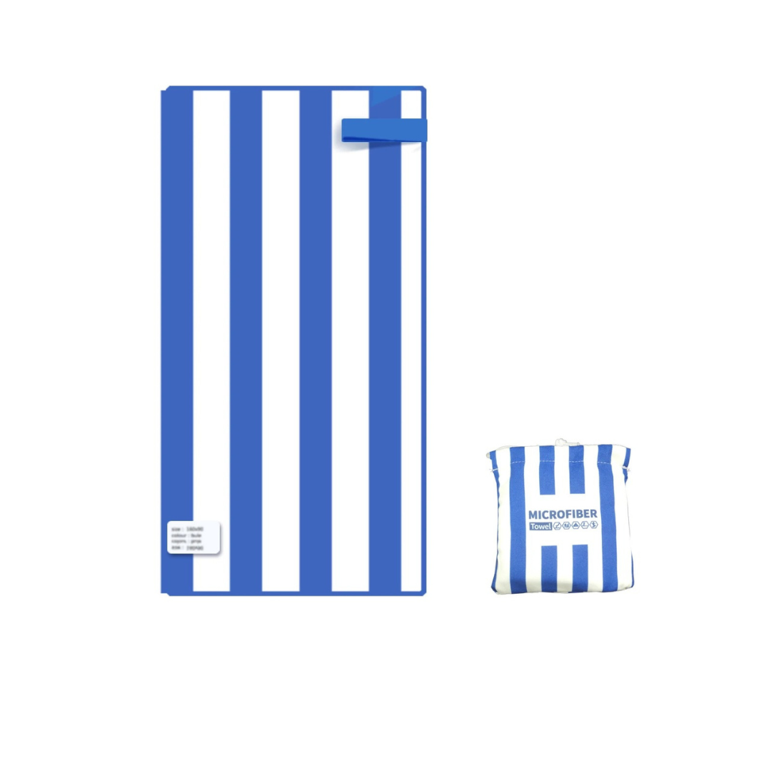 Beach Towel Quick-Drying Microfibre with Portable Bag – StripeLite Towel