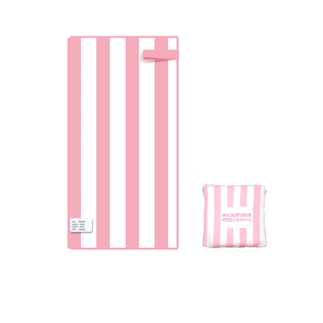 Beach Towel Quick-Drying Microfibre with Portable Bag – StripeLite Towel