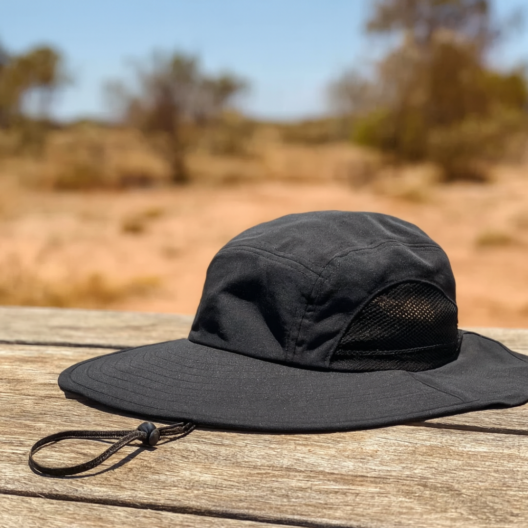 Sun Hat with Wide Brim & Neck Flap, UPF 50+ Protection – AeroShade Safari Cap
