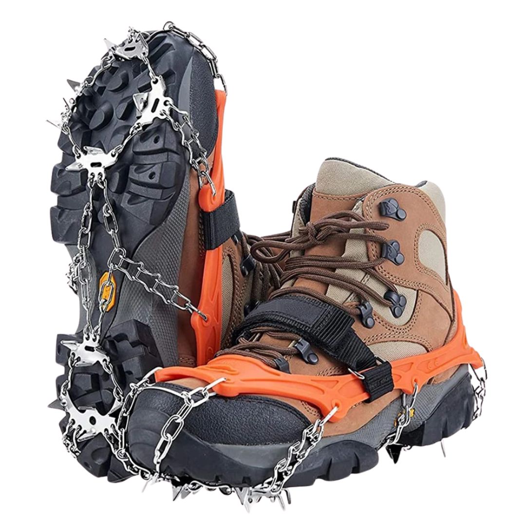 Anti-Slip Shoe Spikes – GripStark 19-Spike Crampons