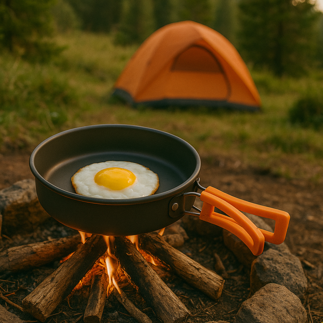 Cookware Set with Kettle for Camping & Trekking – Cooker Set Plus