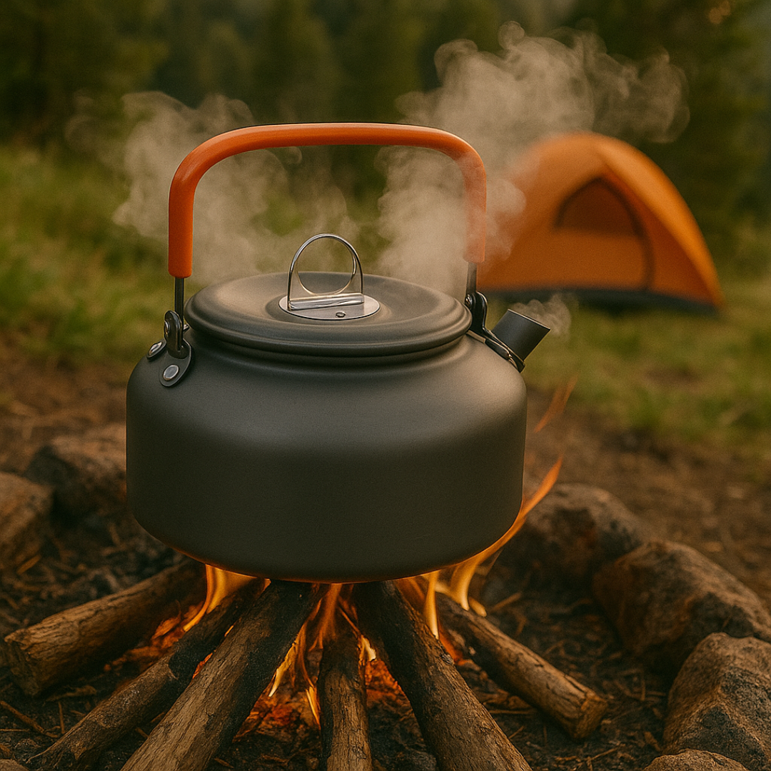 Cookware Set with Kettle for Camping & Trekking – Cooker Set Plus