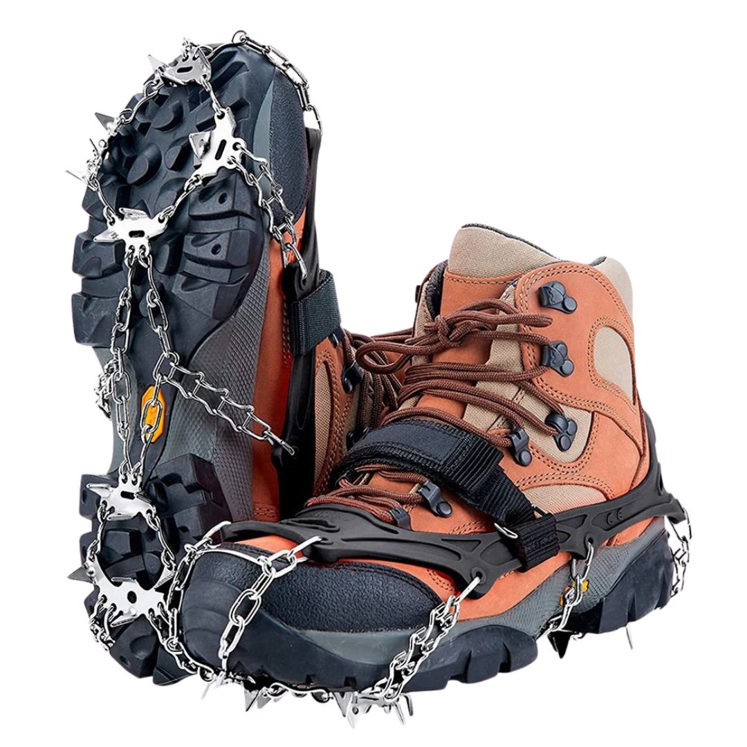 Anti-Slip Shoe Spikes – GripStark 19-Spike Crampons