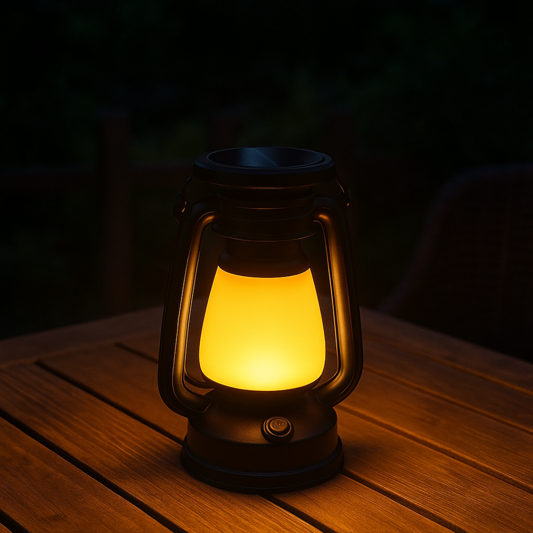 Vintage Light Retro Lamp – Solaro USB & Solar Camping Lantern