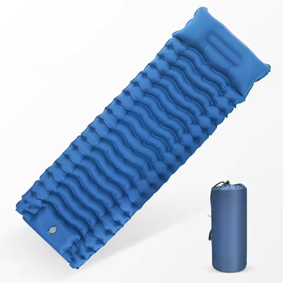 Air Mattress with Integrated Pillow & Pump – HikeRest DeepSleep