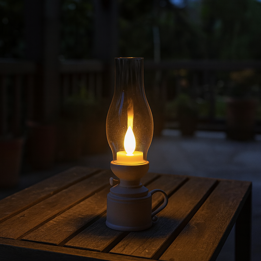 Vintage Light Retro Lamp – GlowFlame LED Lantern