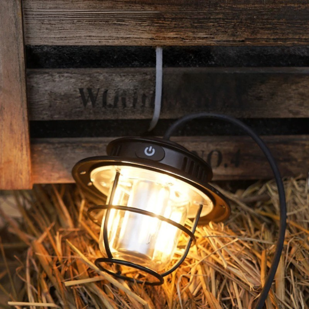 Vintage Light Retro Lamp – TrailGuard Waterproof Camping Lantern