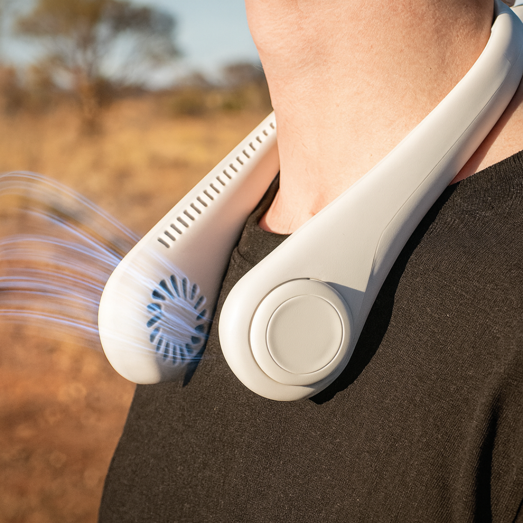 Neck Fan – CoolBreeze Lite 3-Speed USB Rechargeable Bladeless Fan