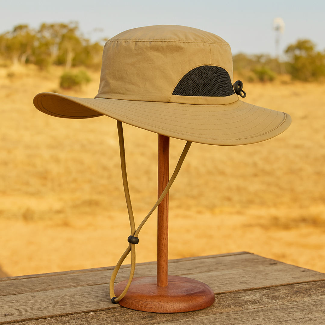 Sun Hat for Kids with Wide Brim & Breathable Mesh – Connectyle Adventure Cap