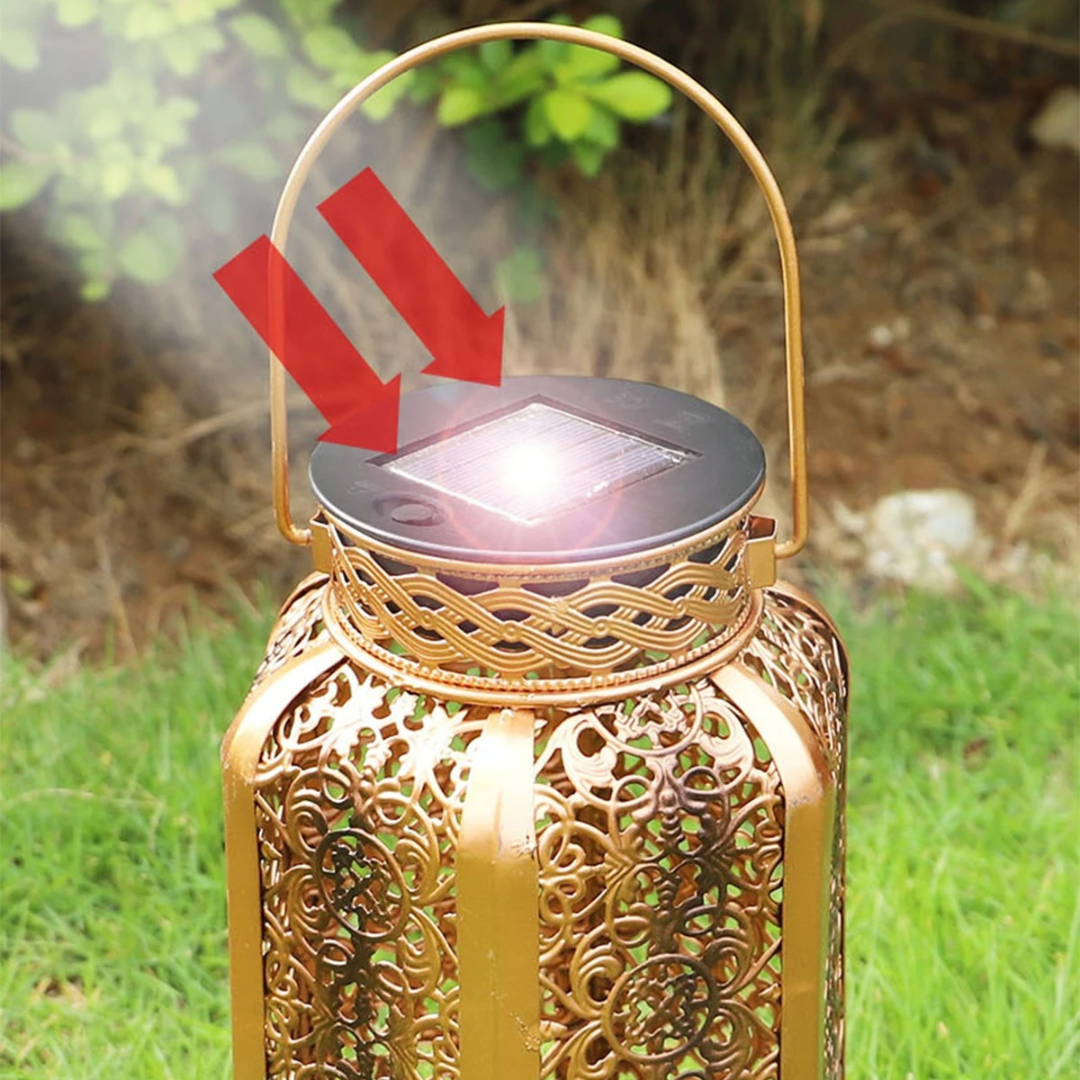 Vintage Light Retro Lamp – LumaForge Solar Garden Lantern