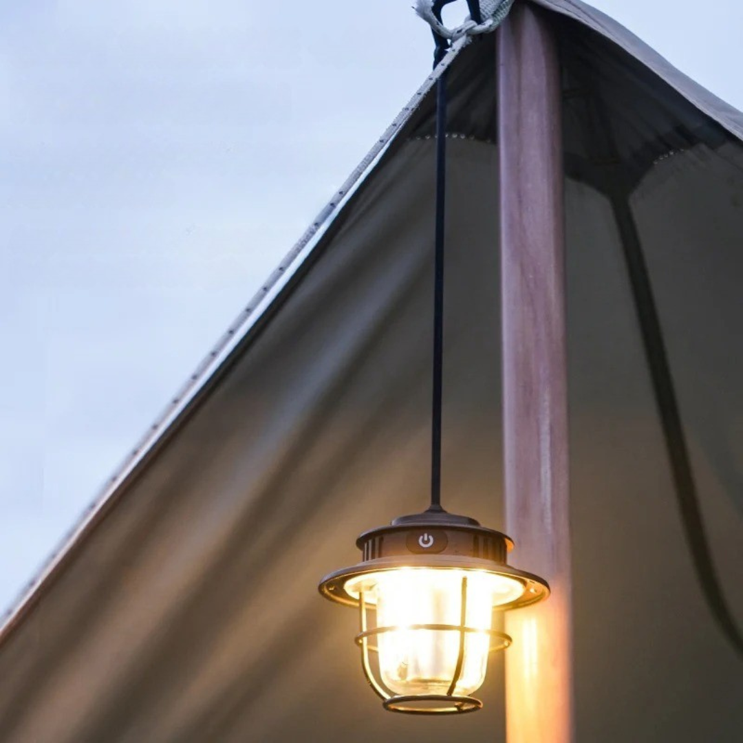 Vintage Light Retro Lamp – TrailGuard Waterproof Camping Lantern