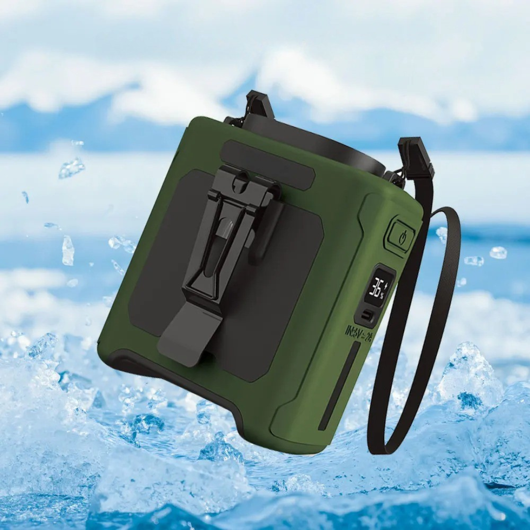 Waist Fan – AeroBreeze 10000mAh with 5 Speeds & LED Light