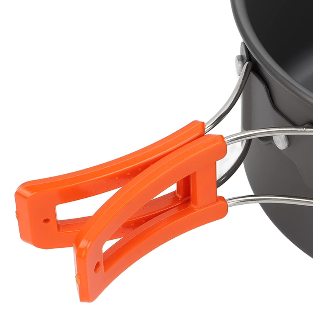 Cookware Set with Kettle for Camping & Trekking – Cooker Set Plus