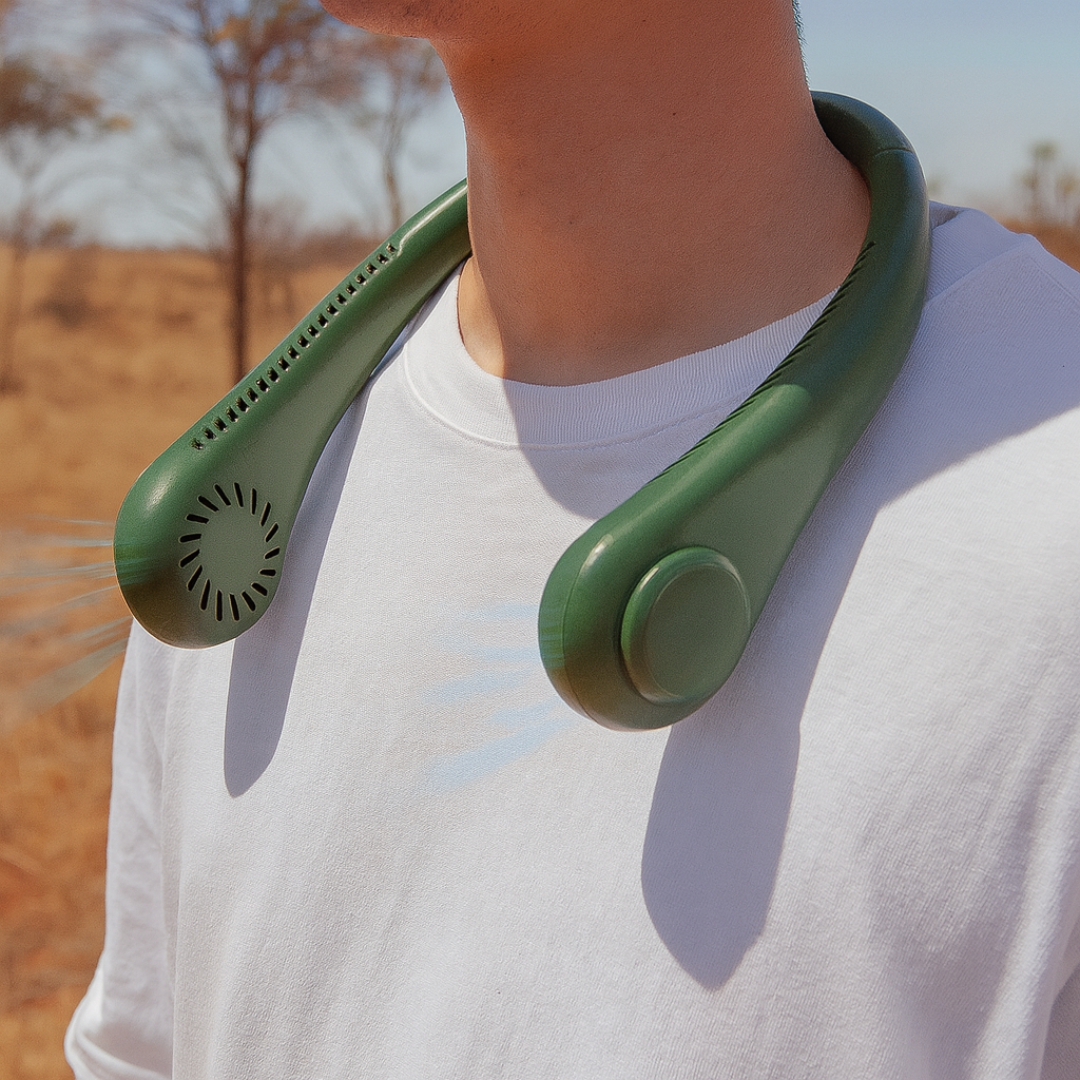 Neck Fan – CoolBreeze Lite 3-Speed USB Rechargeable Bladeless Fan