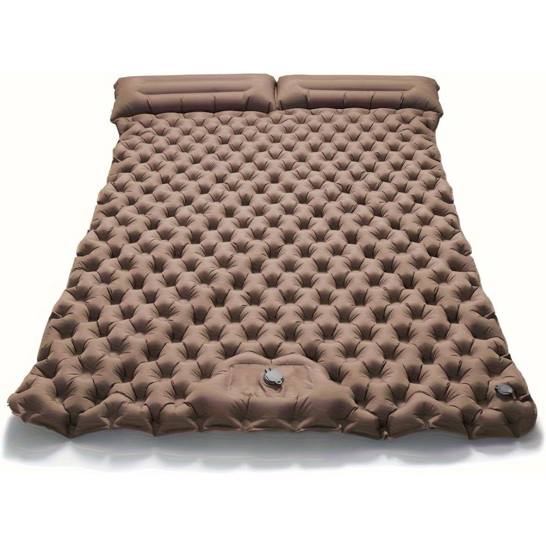 Double Camping Sleeping Mat with Foot Pump – AirNest Duo