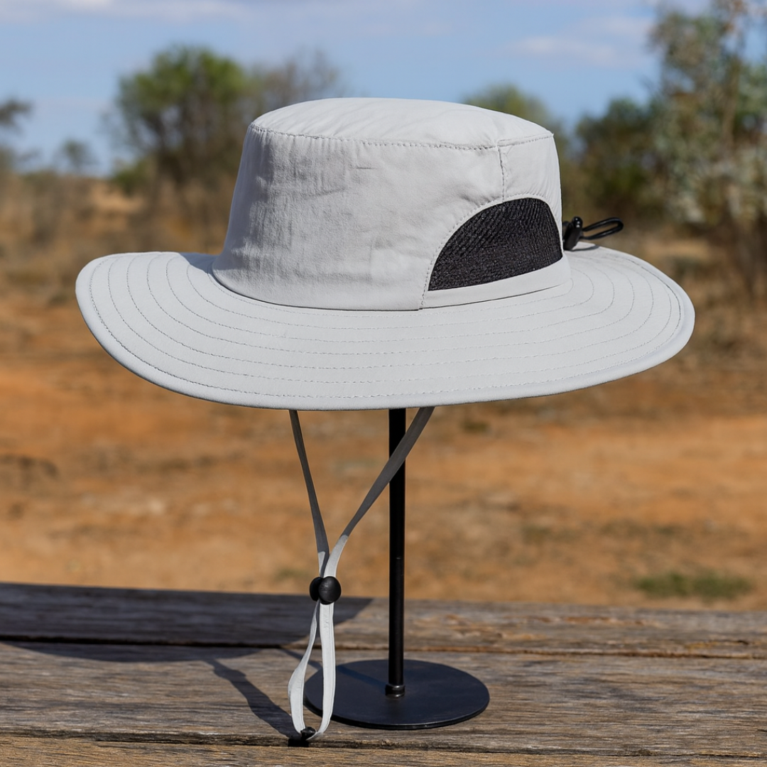 Sun Hat for Kids with Wide Brim & Breathable Mesh – Connectyle Adventure Cap