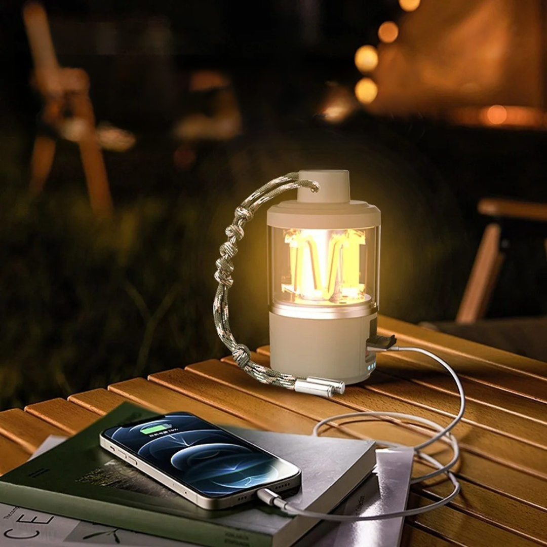 Rechargeable Waterproof Dimmable LED Camping Lamp with 3 Light Colours – LightWand