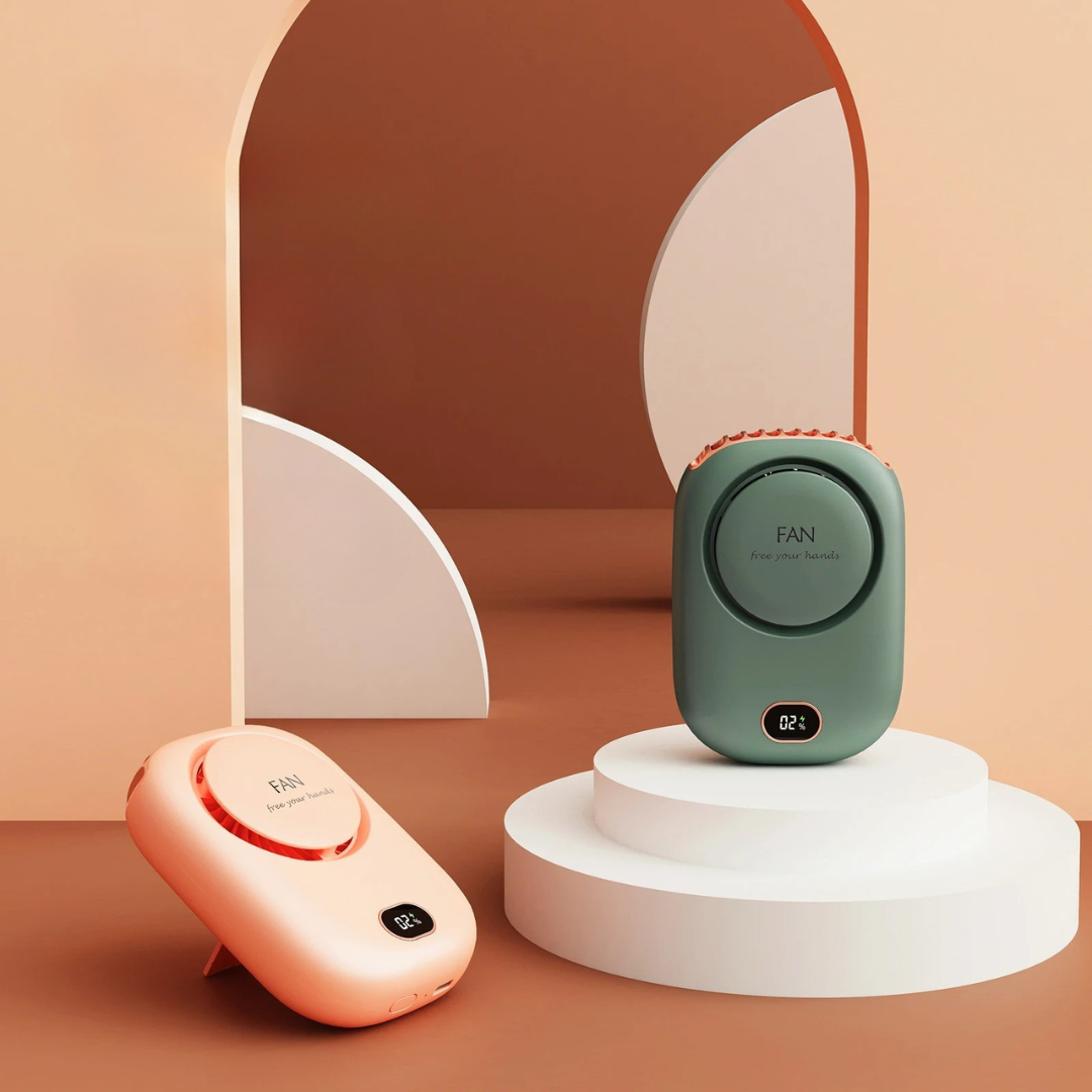 Neck Fan – AeroBreeze Hands-Free USB Rechargeable Fan