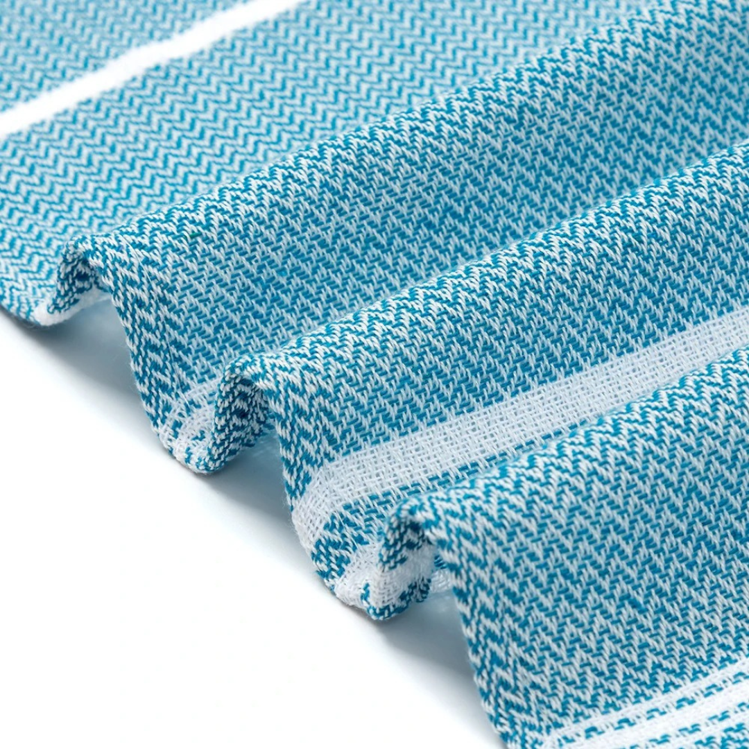 Beach Towel Cotton Turkish with Fringes 90×180cm – LoomWave Towel