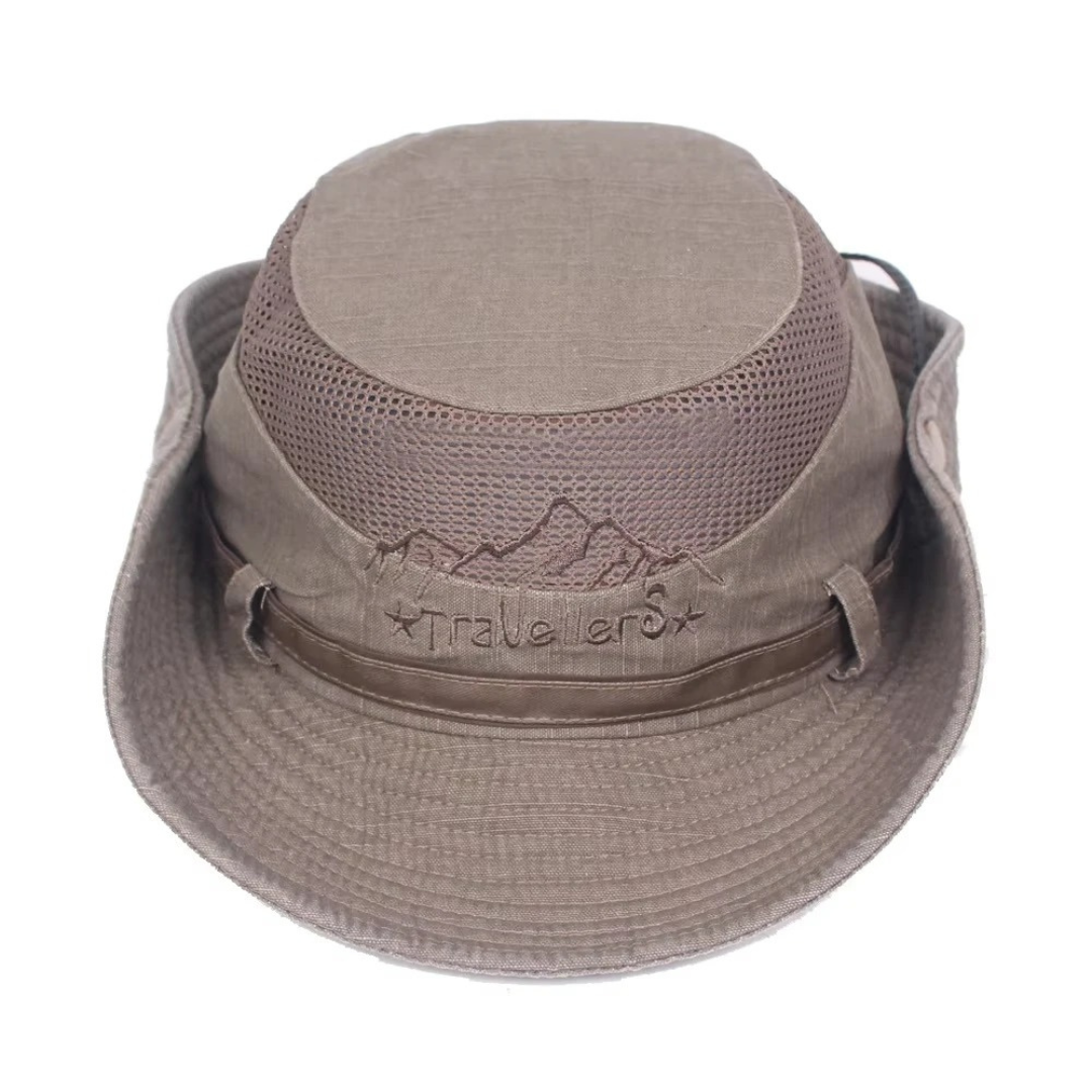 Sun Hat Cotton Bucket with Breathable Mesh – TrailSeeker Outdoor Cap