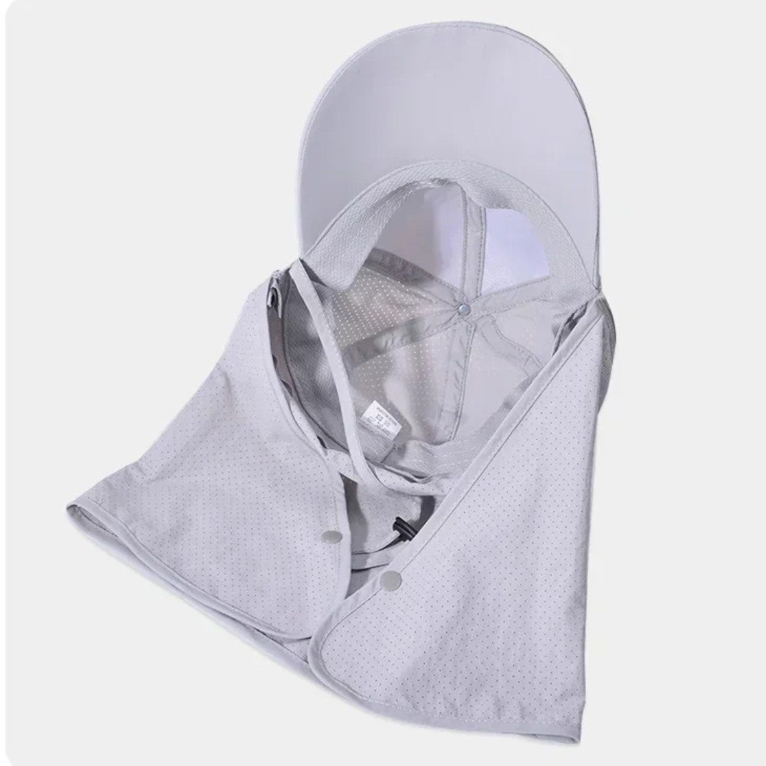 Sun Hat Baseball Cap with Detachable Neck Scarf, Quick-Dry Waterproof – ShadeGuard Cap