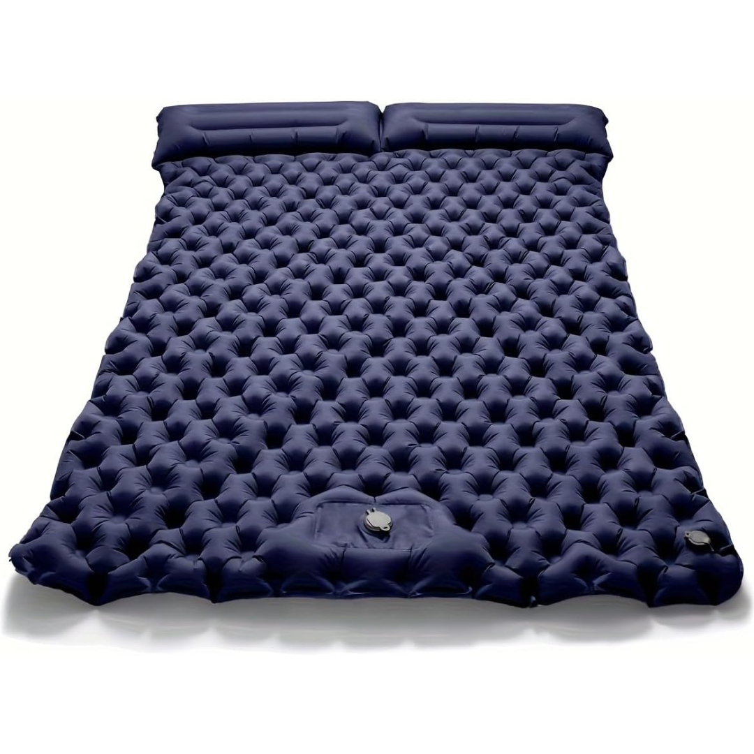 Double Camping Sleeping Mat with Foot Pump – AirNest Duo
