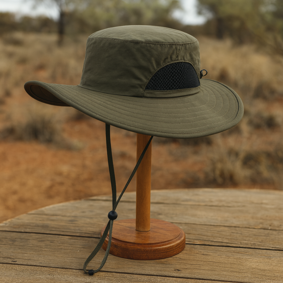 Sun Hat for Kids with Wide Brim & Breathable Mesh – Connectyle Adventure Cap