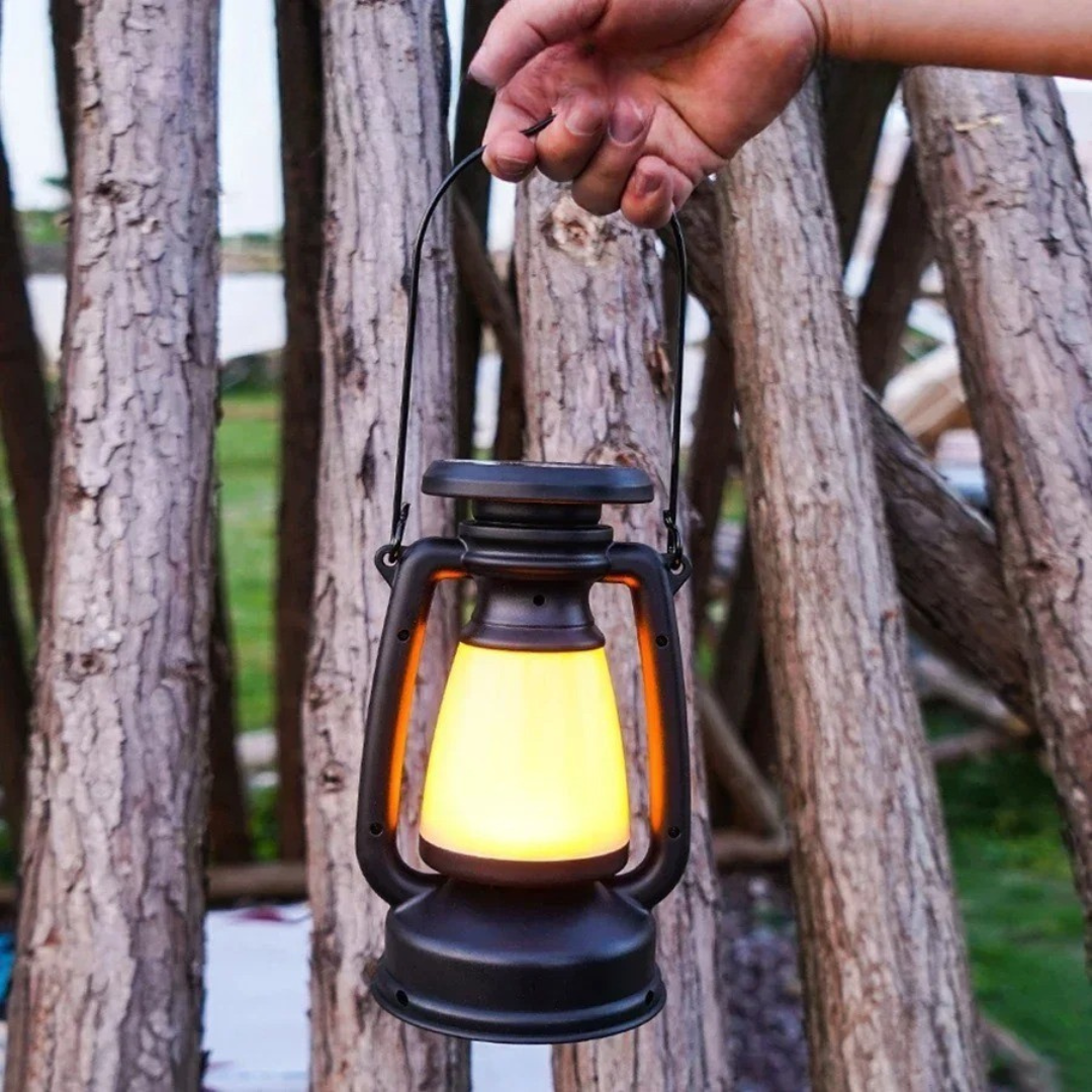 Vintage Light Retro Lamp – Solaro USB & Solar Camping Lantern