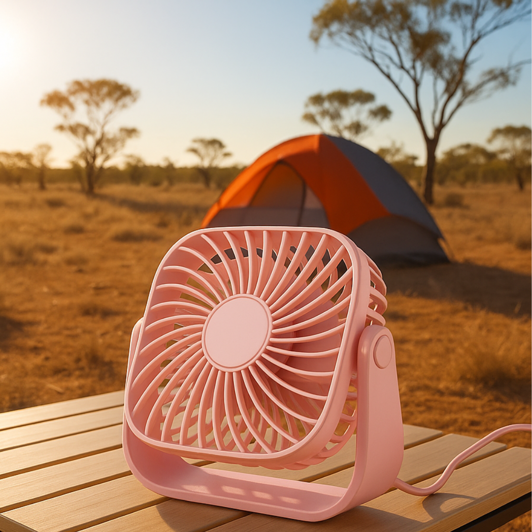 Portable Fan with Silent 3-Speed & 360° Adjustment – AeroCool Mini