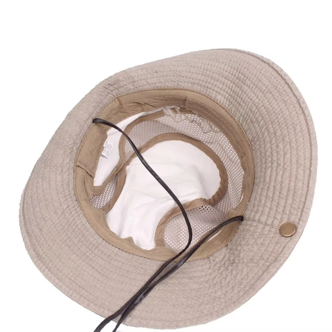 Sun Hat Cotton Bucket with Breathable Mesh – TrailSeeker Outdoor Cap