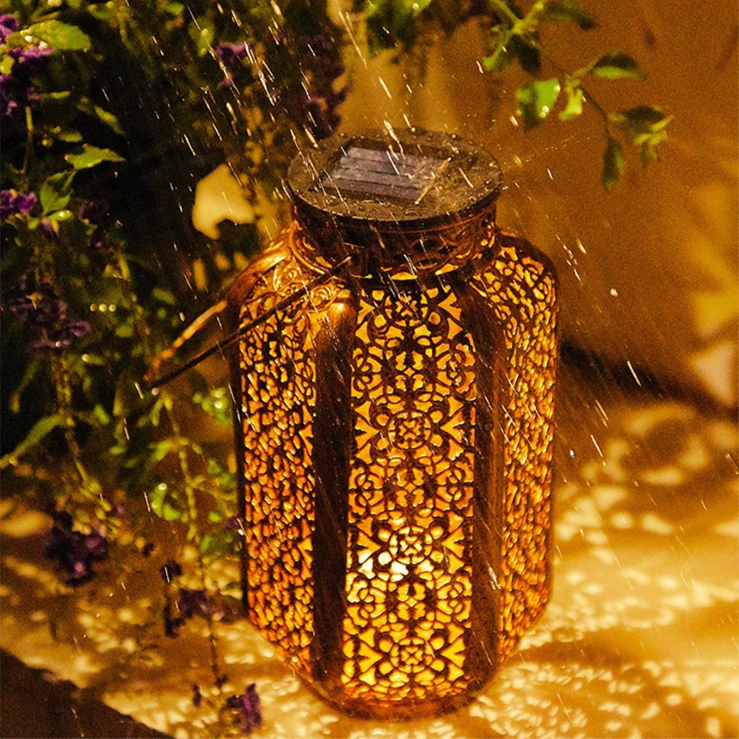 Vintage Light Retro Lamp – LumaForge Solar Garden Lantern