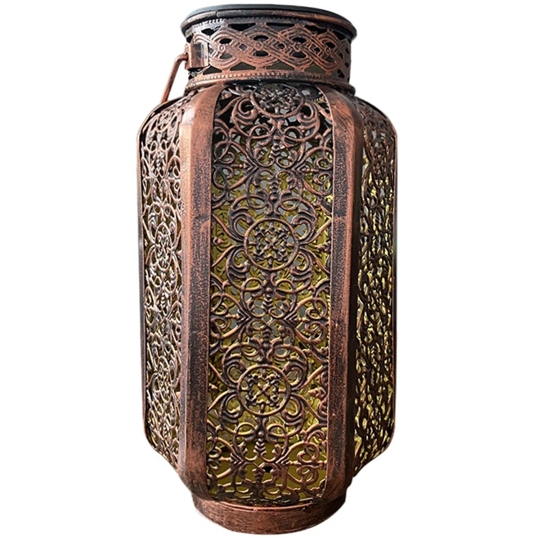 Vintage Light Retro Lamp – LumaForge Solar Garden Lantern
