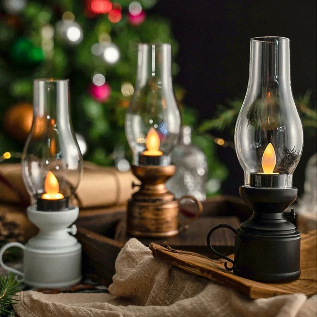 Vintage Light Retro Lamp – GlowFlame LED Lantern