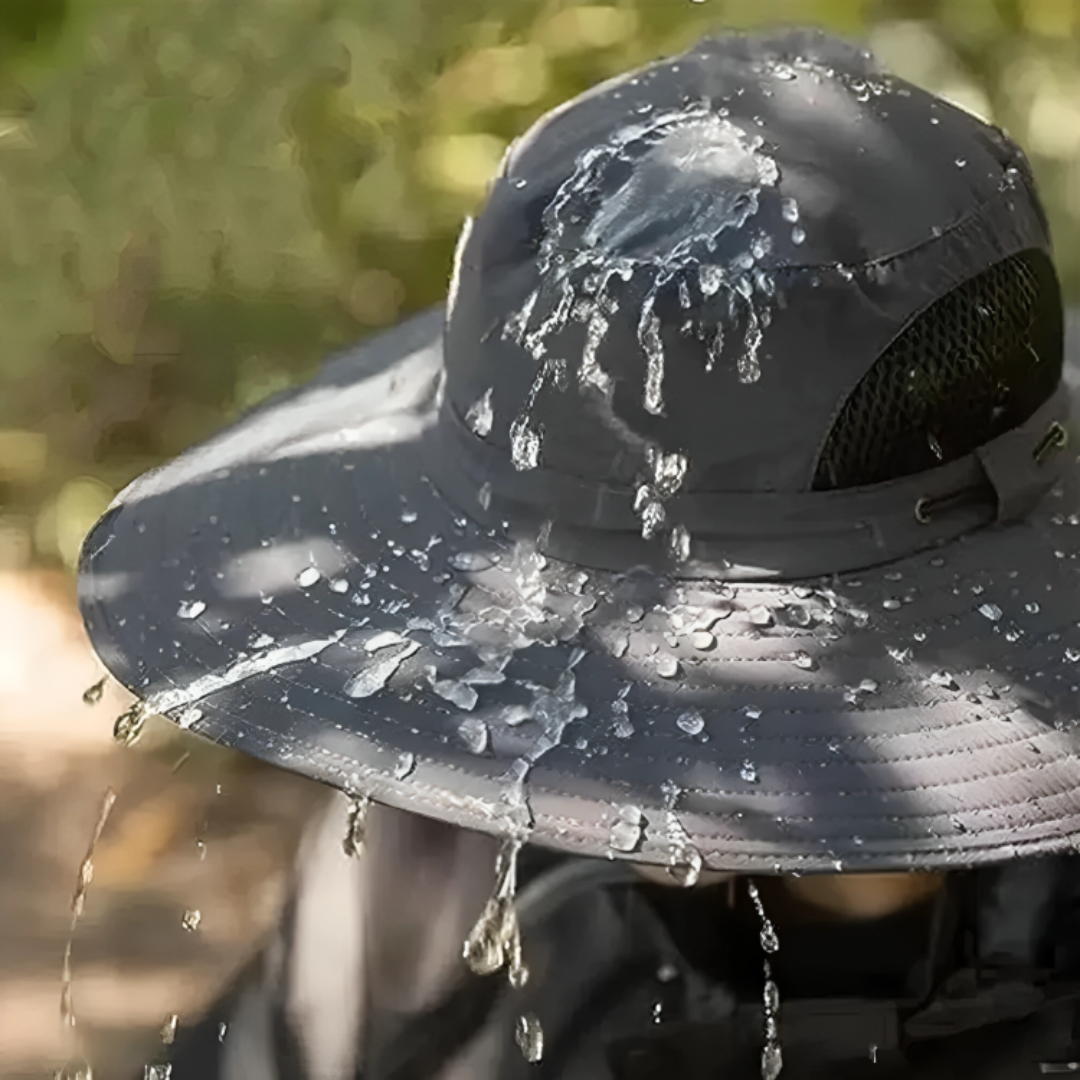 Sun Hat with Wide Brim & Neck Flap, UPF 50+ Protection – AeroShade Safari Cap