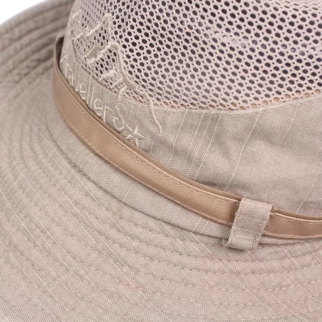 Sun Hat Cotton Bucket with Breathable Mesh – TrailSeeker Outdoor Cap