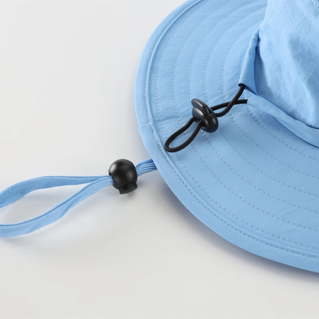 Sun Hat for Kids with Wide Brim & Breathable Mesh – Connectyle Adventure Cap