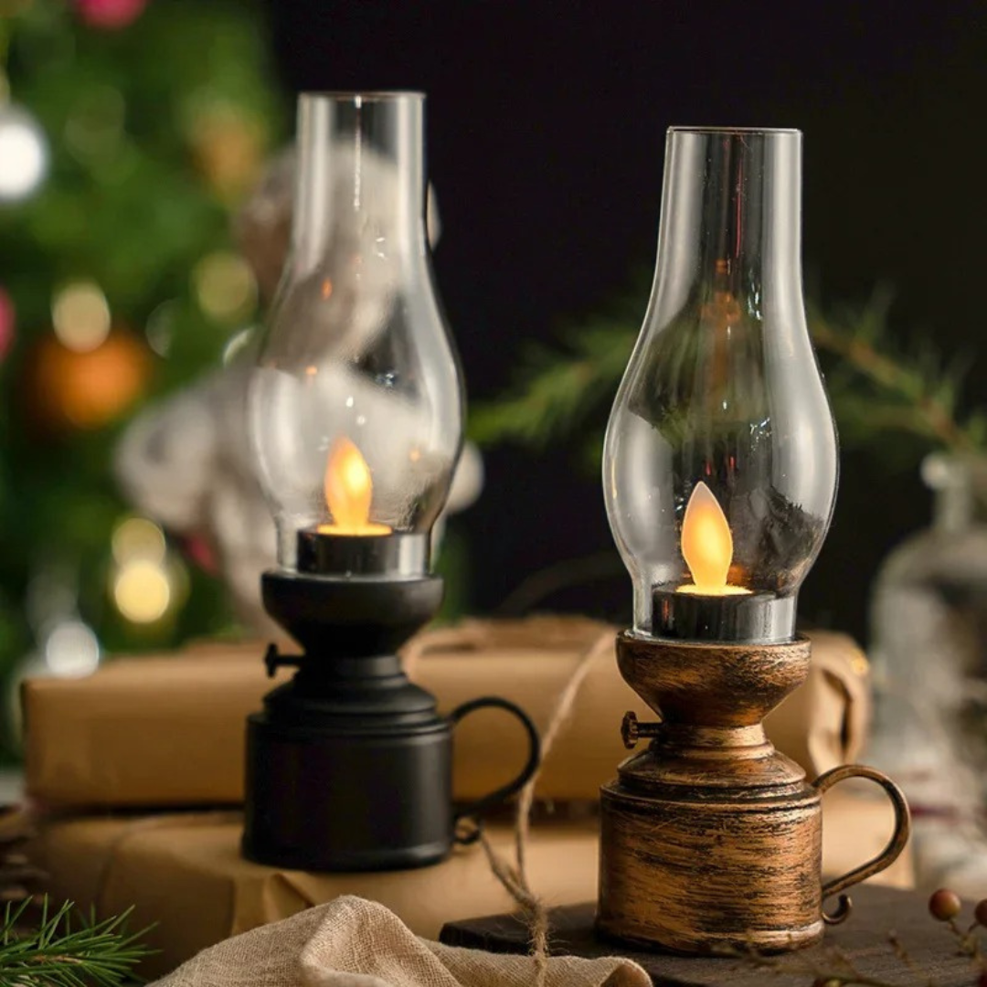 Vintage Light Retro Lamp – GlowFlame LED Lantern