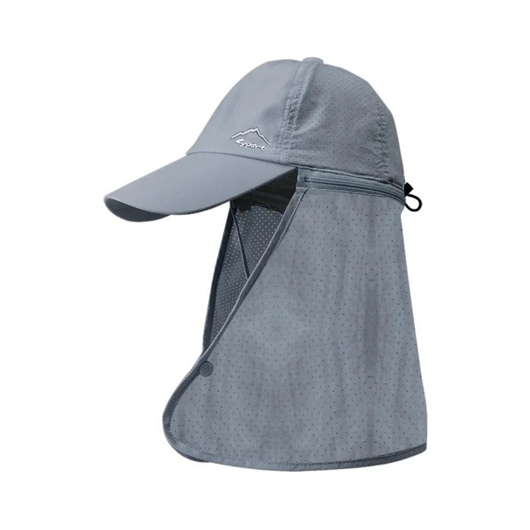Sun Hat Baseball Cap with Detachable Neck Scarf, Quick-Dry Waterproof – ShadeGuard Cap