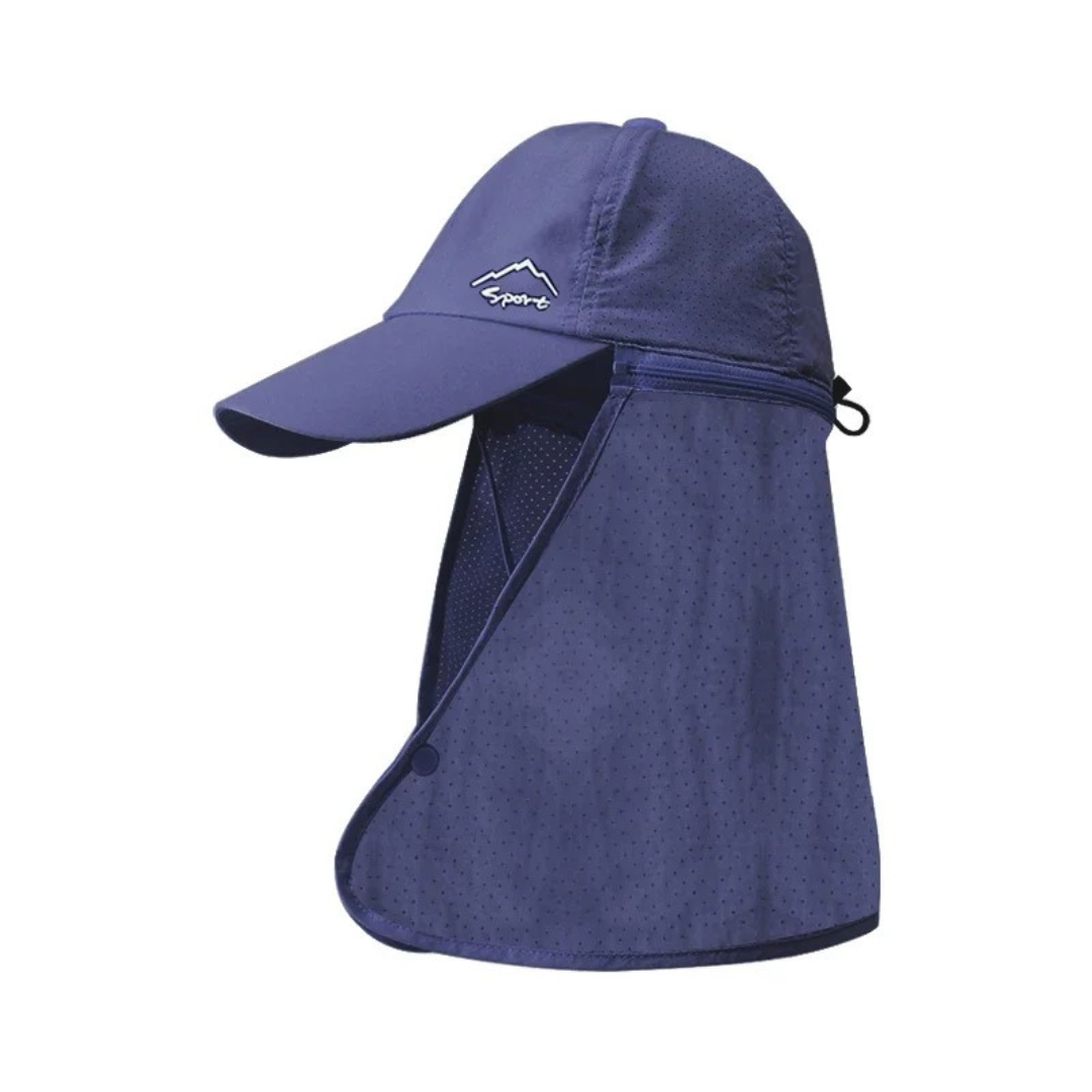 Sun Hat Baseball Cap with Detachable Neck Scarf, Quick-Dry Waterproof – ShadeGuard Cap