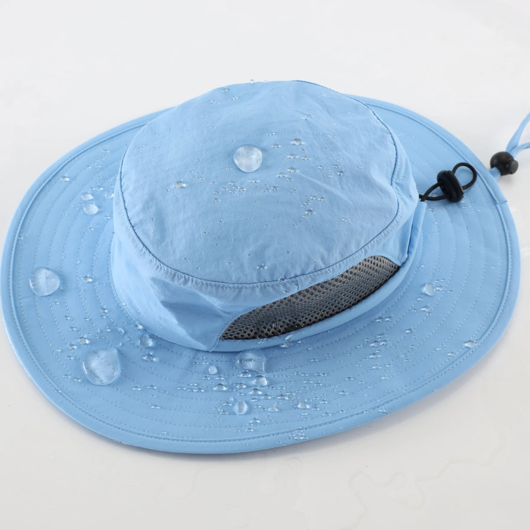 Sun Hat for Kids with Wide Brim & Breathable Mesh – Connectyle Adventure Cap