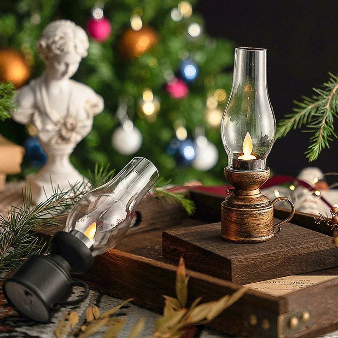 Vintage Light Retro Lamp – GlowFlame LED Lantern