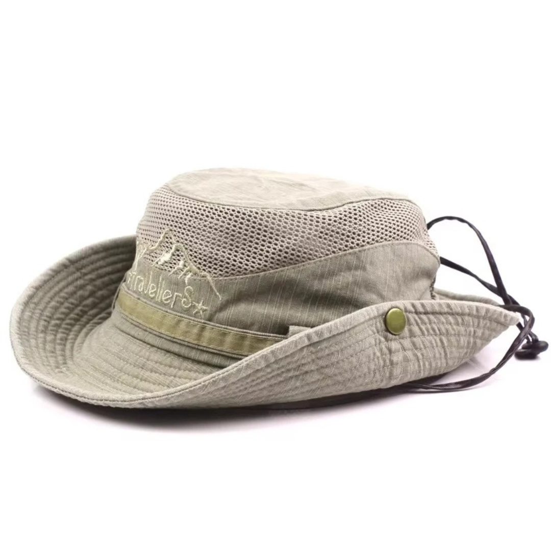 Sun Hat Cotton Bucket with Breathable Mesh – TrailSeeker Outdoor Cap