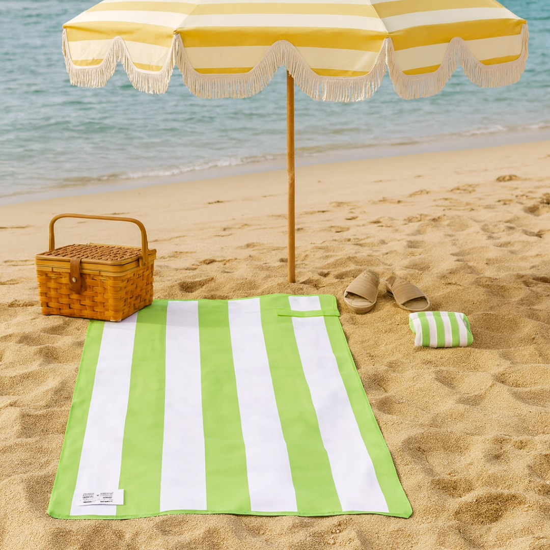 Beach Towel Quick-Drying Microfibre with Portable Bag – StripeLite Towel