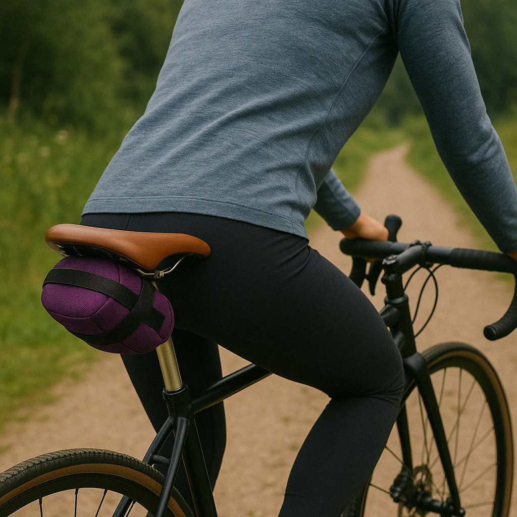 Ultra-lightweight bicycle saddle bag with zipper – SeatFix Mini