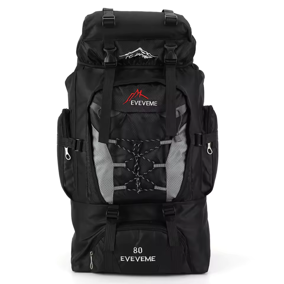 Outdoor Backpack 80L Waterproof & Comfortable – TrekRidge 80-Sport & Leisure > Camping & Hiking > Backpacks & Bags > Hiking backpacks-NordSpur Melbourne-NordSpur Melbourne