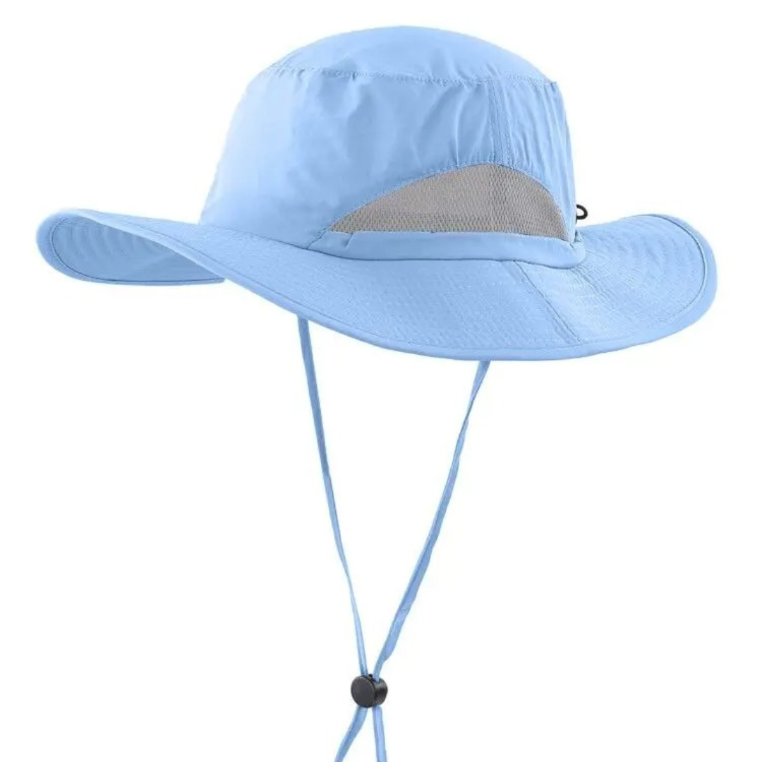 Sun Hat for Kids with Wide Brim & Breathable Mesh – Connectyle Adventure Cap