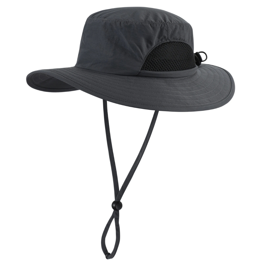 Sun Hat for Kids with Wide Brim & Breathable Mesh – Connectyle Adventure Cap