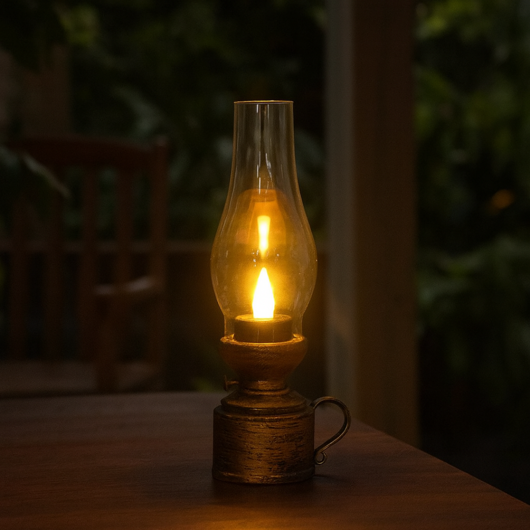 Vintage Light Retro Lamp – GlowFlame LED Lantern