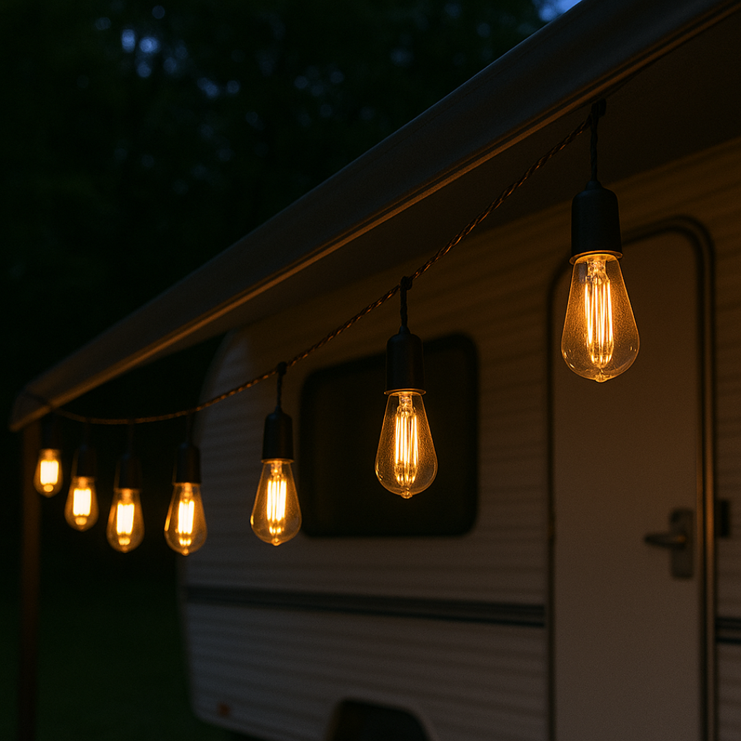 Solar LED Fairy Lights Outdoor Waterproof – CampGlow VintageLights